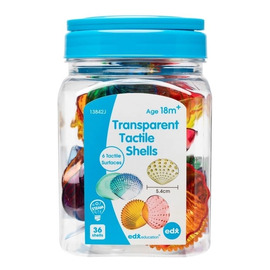 Edx Education Transparent Tactile Shells Jar of 36