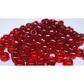 Beads - Transparent [Colour: Ruby Red]