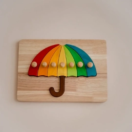 Colourful Umbrella Wooden Puzzle