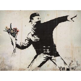 Banksy Urban Art - Flower Thrower 1000pc Jigsaw Puzzle