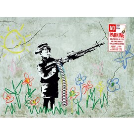 Banksy Urban Art - Crayola Shooter 1000pc Jigsaw Puzzle