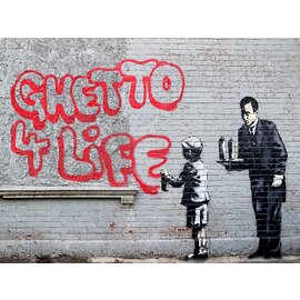 Banksy Urban Art - Ghetto 4 Life 1000pc Jigsaw Puzzle
