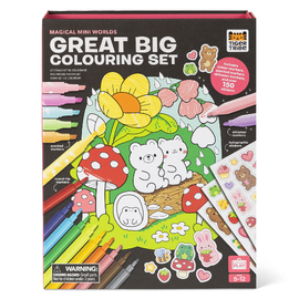 Tiger Tribe Great Big Colouring Set - Magical Mini Worlds