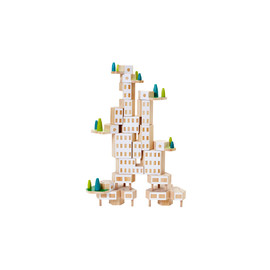 Areaware Blockitecture Garden City Mega Set Building Blocks | Wooden Blocks Set