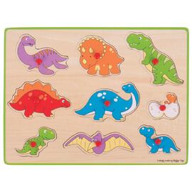 Bigjigs Lift Out Puzzle - Dinosaurs