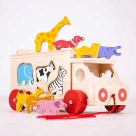 Bigjigs Toys Animal Shape Sorter Lorry