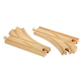 BRIO Curved Switching Tracks for Railway 2 Pcs