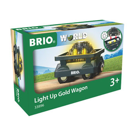 BRIO - Light Up Gold Wagon