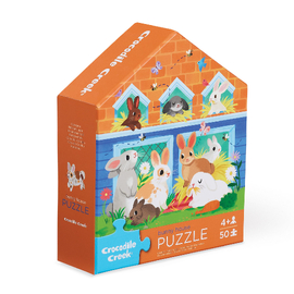 Crocodile Creek - Flat House Puzzle 50pc Bunny House