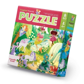 Crocodile Creek - Foil Puzzle 60pc Magical Friends