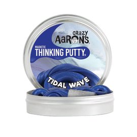 Crazy Aarons Thinking Putty | Tidal Wave - Blue Magnetic Putty 90g Tin
