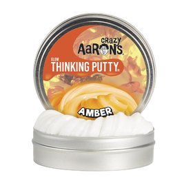 Crazy Aarons Thinking Putty | Amber - Glow In The Dark Mini Tin