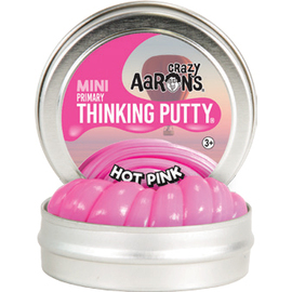 Crazy Aarons Thinking Putty | Hot Pink - Primary Colour Mini Tin