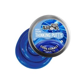 Crazy Aarons Thinking Putty | Cool Cobalt - Chrome Mini Tin