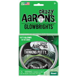 Crazy Aarons Thinking Putty | Dragons Scales - GlowBrights Putty