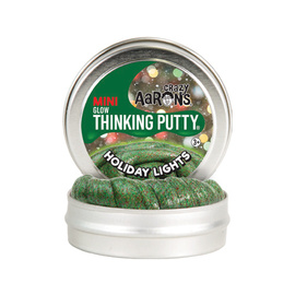 Crazy Aarons Thinking Putty | Holiday Lights - Mini Tin
