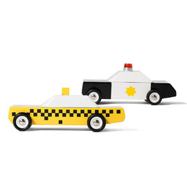 Candylab - Mini Pack City Toy Car | Wooden Toy Cars 2pk