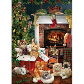 Cobble Hill Christmas Kittens 1000pc Jigsaw Puzzle