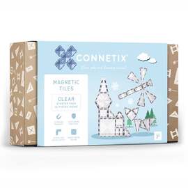 Connetix Tiles 34 Piece Clear Pack