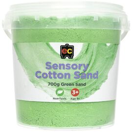 Educational Colours - Sensory Cotton Sand 700g Tub Green