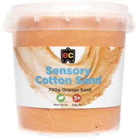 Educational Colours - Sensory Cotton Sand 700g Tub Orange