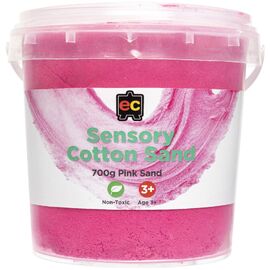 Educational Colours - Sensory Cotton Sand 700g Tub Pink