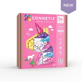 Connetix Glitter Unicorn Pack 56pc