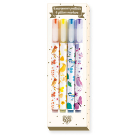Djeco Lovely Paper Tinou Glitter Marker Pens