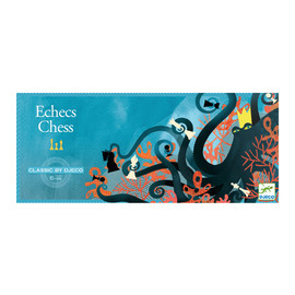 Djeco Chess Board Game with Wooden Chess Pieces