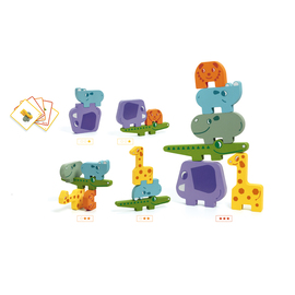 Djeco Ze Totanimo Wood Stacking Animal Blocks