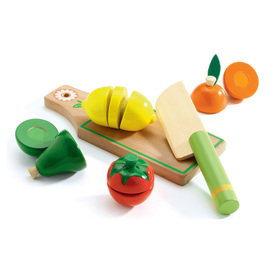 Djeco Wooden Fruits & Vegetables to Cut - Role Play Set