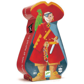 Djeco Pirate & Treasure 36pc Silhouette Jigsaw Puzzle