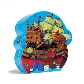 Djeco Barbarossa Boat 54pc Silhouette Jigsaw Puzzle