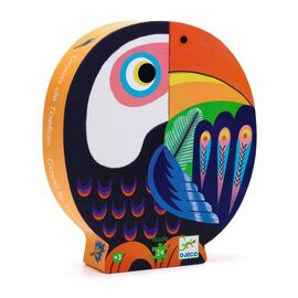 Djeco Coco The Toucan 24pc Sihouette Jigsaw Puzzle