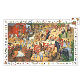 Djeco Horse Riding Observation Jigsaw Puzzle 200pc