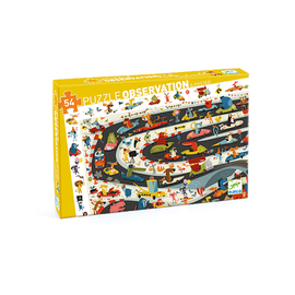 Djeco Car Rally Observation Jigsaw Puzzle 54pc