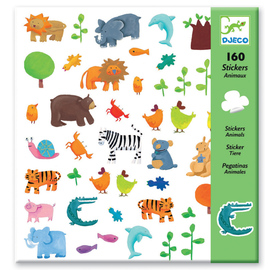 Djeco Animal Stickers | 160 piece set