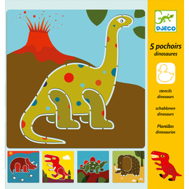 Djeco Dinosaur Stencils Art & Craft Kit