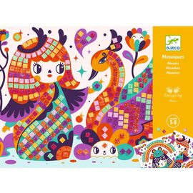 Djeco Mosaics Art By Number Kokeshi Craft Activity Kit