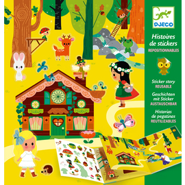 Djeco Sticker Stories The Magical Forest Repositionable Stickers