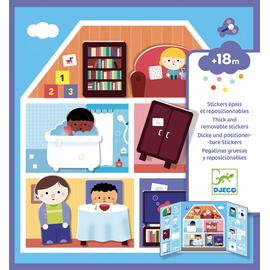 Djeco House Repositionable Stickers Set