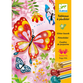 Djeco Glitter Boards Butterflies Craft Kit