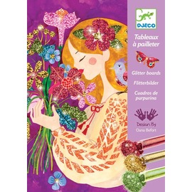 Djeco Glitter Boards Scent of Flowers Craft Kit