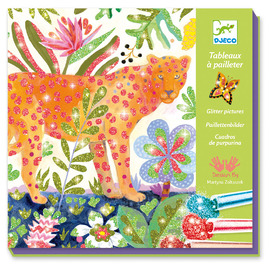 Djeco Tropico Glitter Boards | Craft Kit