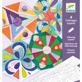 Djeco Colouring Surprise Mandalas | Rosette Colouring Activity Kit