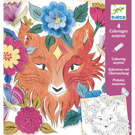 Djeco Colouring Surprise Forest Friends | Pop-Up Colouring Activity Kit