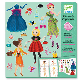 Djeco Paper Dolls & Stickers - Massive Fashion Activity Kit
