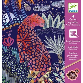 Djeco Lush Nature Metallic Scratch Boards