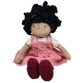 Bonikka Doll - Madison Rag Doll with Black Hair