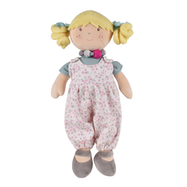Bonikka Rag Doll - Lucy Doll with Blonde Hair & Bracelet